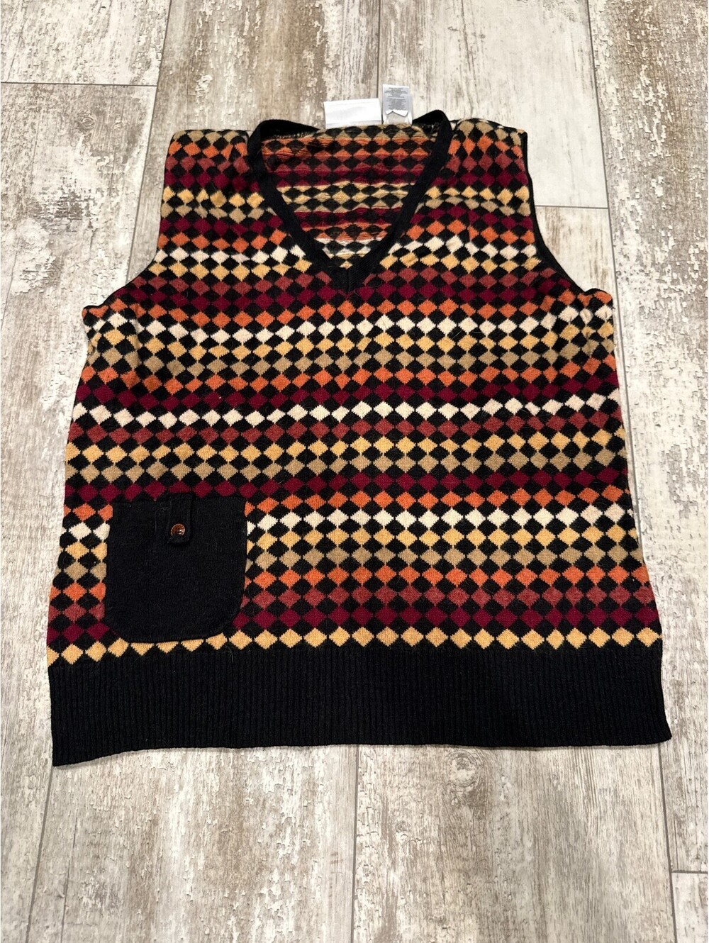 Liz Claiborne S Argyle Sweater Vest Preppy Academia
